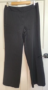 Jones New York schwarze Nadelstreifen Anzughose Damengröße 8 32 x 31,5 gefüttert 102-35450 - Bild 1 von 6