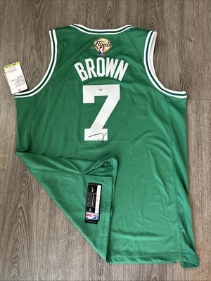 Jaylen Brown Boston Celtics Autograph Signed Finals Jersey! Psa Coa - Image 1 of 3