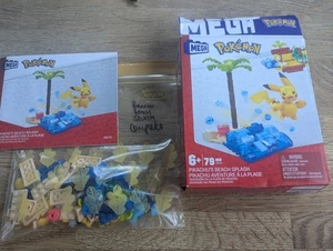 MEGA Pokémon Pikachu’s Beach Splash Building Set HDL76 Boxed complete - Picture 1 of 1