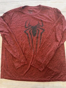 Amazing Spider-Man 2 Shirt Herren XL Rot Langarm Marvel Mad Engine Superheld - Bild 1 von 5