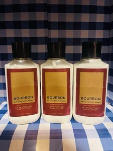Bath & Body Works Herren Kollektion BOURBON 24 Std. Feuchtigkeit Körperlotion 8 Unzen x 3 - Bild 1 von 4