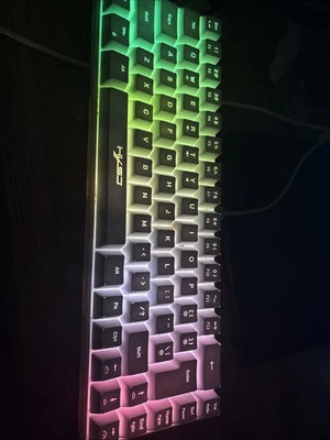 Gaming Tastatur USB, Ultraflach, Regenbogen LED - Bild 1 von 4