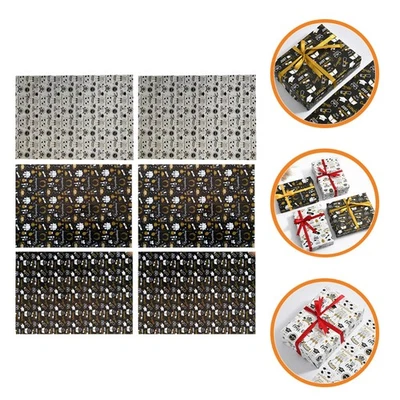 6 Sheets Graduation Wrapping Paper Gift Box Packaging Paper Present Wrapper - Image 1 of 4