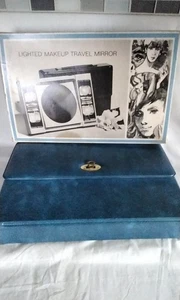 Vintage 60-70er Sears Rehbock beleuchteter Schmink Reise Spiegel mit Etui Modell. 8935 - Bild 1 von 15