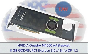 Nvidia Quadro M4000 w/ Bracket, 8 GB GDDR5, PCI Express 3.0 x16, 4x DP 1.2 (3) - Picture 1 of 12