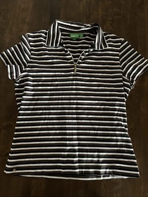 Camisa polo de golf Tail Tech Performance para mujer pequeña al aire libre caminata golf dorada Foto 1 de 4