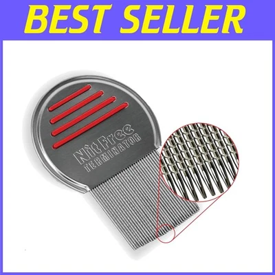 Professional Stainless Steel Lice Comb Set - Pack of 10 for Effective Treatment - Image 1 of 4