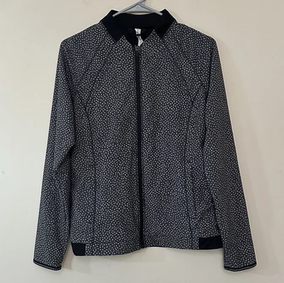 Lululemon Jacket Women’s Size 6 Hit It Frozen Fizz White Black Swift Ultra Light - Image 1 of 4