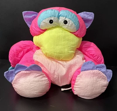 Brinquedo de prestígio vintage 2019 Nakajima Ne-Animals pássaro dinossauro náilon grande guincho de pelúcia - Imagem 1 de 4