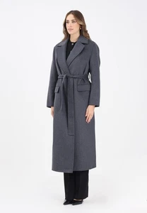 VICOLO Cappotti Donna Grigio  Cappotto lungo grigio da donna Autunno inverno 202 - Imagen 1 de 5
