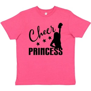 Inktastic Cheer Princess Cheerleading Youth T-Shirt Cheerleader Tee Kids Child - Picture 1 of 2