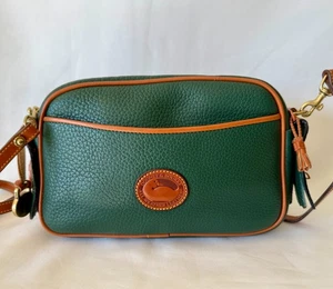 Dooney & Bourke Kilty All Weather AWL Green Pebbled Leather Crossbody Bag - Picture 1 of 5