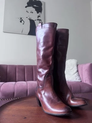 Botas vintage frye campus mujer marrón talla 10 años 70 etiqueta negra Foto 1 de 4