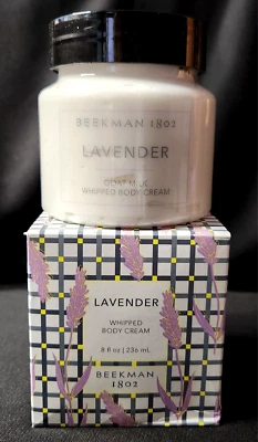 Beekman 1802 Goat Milk Lavender Whipped Body Cream 8 fl oz New in Box - Image 1 of 4
