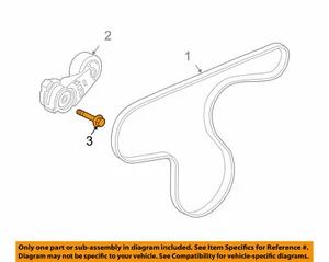 ( 1 ) GENUINE GM 11516356 BOLT - Belt Tensioner (M10X1.5X70,30 THD) - Bild 1 von 5