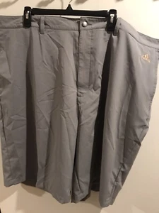 ADIDAS Climalite Performance Golf Shorts Moisture Wicking $70 Big & Tall Gray 50 - Picture 1 of 4