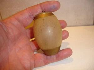 Vintage Christmas Tree Glass Barrel Shaped Decoration Bauble Antique Very Old - Picture 1 of 6