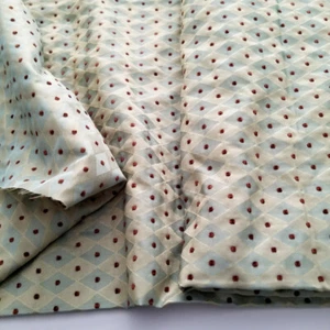 6 Yds Harlequin Diamond Pattern Chenille Tufted Upholstery Drapery UNUSED Fabric - Picture 1 of 17