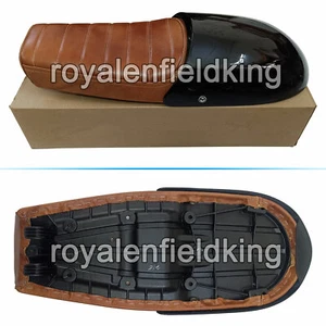 Fit For Royal Enfield Interceptor & GT 650 D8 Dual Seat & Black Cowl (2018-23) - Picture 1 of 8
