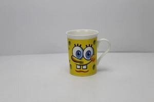 SpongeBob SquarePants Coffee Mug Cup 2012 Viacom 8oz Yellow Skinny Cup - Imagen 1 de 4