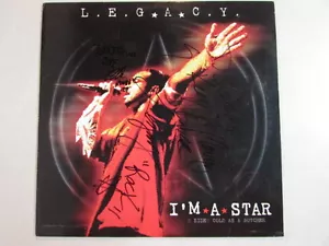 L.E.G.A.C.Y. I'M A STAR 12" VINYL AUTOGRAPHED JUSTUCE LEAGUE RAPPER 100% GENUINE - Imagen 1 de 8