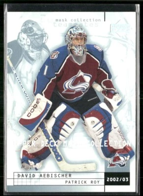 2002-03 Upper Deck Mask Collection - Patrick Roy, David Aebischer #22 - Image 1 of 2