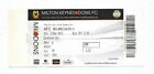 Directors Box Ticket 2012/13 FA Cup 2nd Round - MILTON KEYNES DONS v. WIMBLEDON