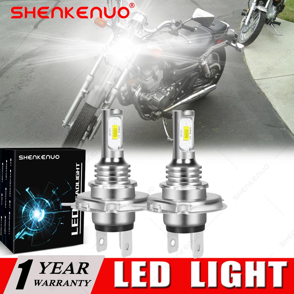 2 Super Bright LED headlight bulbs upgrade for Honda 2009 CMX250C AC - REBEL US - Image 1 of 4