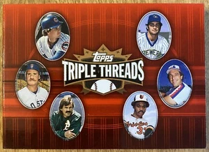 Folleto usado del juego Topps 2007 Salón de la Fama Béisbol Topps Triple Threads 20/36 Sala de estar - Imagen 1 de 6