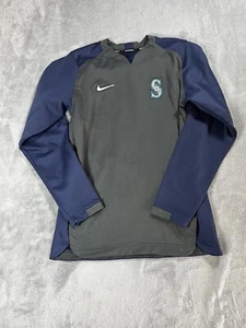 Pullover gris azul marino Nike Dri-Fit Seattle Mariners MLB mediano para hombre - Imagen 1 de 11