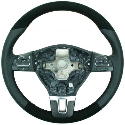 VW Golf VI 6 Touran Tiguan EOS Lenkrad Lederlenkrad neu bezogen - Bild 1 von 3