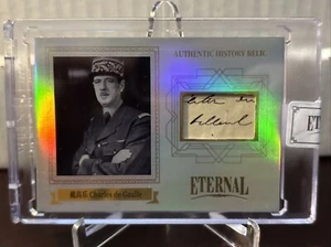 Charles de Gaulle 2024 Eternal Cuts World #04/50 Authentic History Relics - Bild 1 von 4