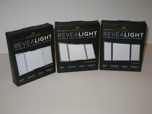 Impressions Vanity Co. Revealight Trifold LED Compact Mirror. New. - Picture 1 of 9
