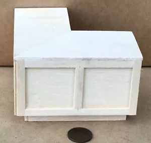 Dolls House Corner Bar Counter S Natural Finish Wood 1:12 Scale Miniature tumdee - Picture 1 of 8