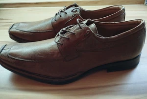 Schnürschuh Herren Manitu Gr. 46 braun echtes Leder genarbt elegant NEU!!! - Bild 1 von 8