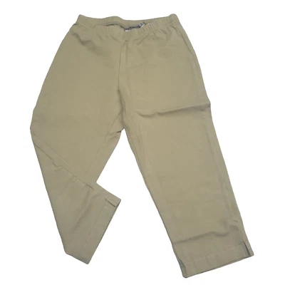 Women With Control Pedal Pushers XX-Small Sz Olive Pull On Casual Stretchy Pants - Image 1 of 4