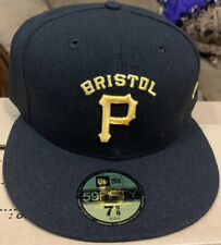 Bristol Pirates New Era 5950 On Field Cap Hat NWT Sz 7 5/8 Pittsburgh USA Made