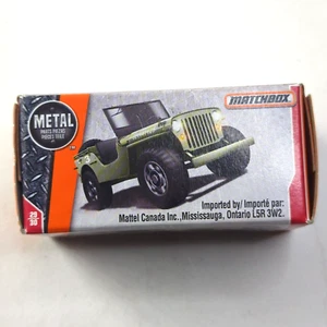 2018 Matchbox Power Grabs #121 '43 Jeep® Willys FLAT ARMY GREEN | FSB - Picture 1 of 6