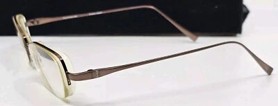 Vera Wang Luxe блеск очки 51 17 135 Японии половина ободка розового золота ОПРАВЫ только  - Изображение 1 из 4