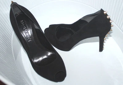 ALEXANDER MCQUEN SANDALIA PELLE S CUOIO DAIM VELOUR #8.5us $795 Foto 1 de 4