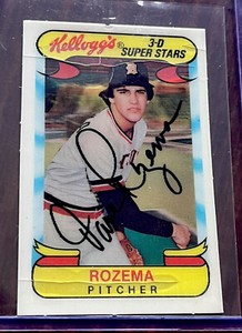 1978 Kellogg's 3-D Super Stars Card # 21 - Dave Rozema Detroit Tigers
