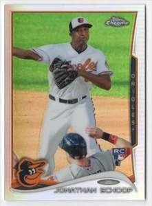 2014 Topps Chrome REFRACTOR Jonathan Schoop Rookie Baltimore Orioles #33 R91 - Picture 1 of 2