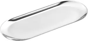 1 Pcs 9 Inch X 3.8 Inch Trinket Tray, Silver Stainless Steel, for Serving Trays - Picture 1 of 12