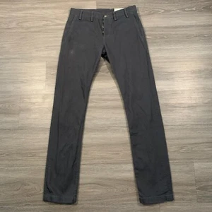 RGT Rogue Territory Pants Mens 30x33 Gray Officer Trouser Slim Taper Button Fly - Picture 1 of 13