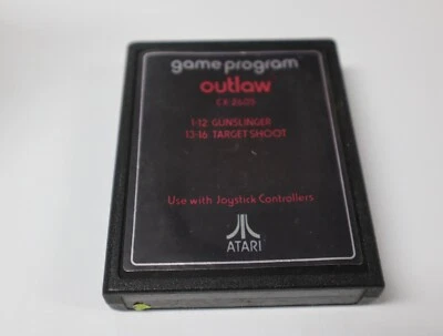 Outlaw Atari 2600 1978 Cart Only Text Varient - Image 1 of 2