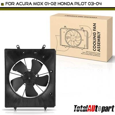 Conjunto de ventilador de refrigeración del radiador del motor con cubierta para Honda Pilot 2003-2004 Acura Foto 1 de 4