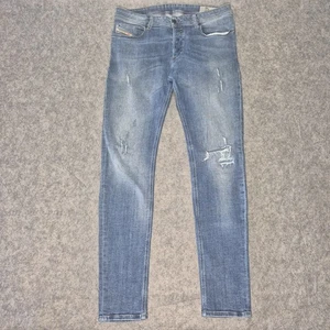 Diesel Jeans Herren 33x32 (passt 34x34) Blau Sleenker Slim Skinny Denim Stretch - Bild 1 von 24