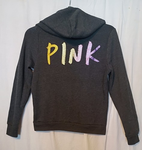 UNDERCOVER Felpa Victoria's Secret ROSA Everyday Lounge perfetta con cappuccio e zip taglia M