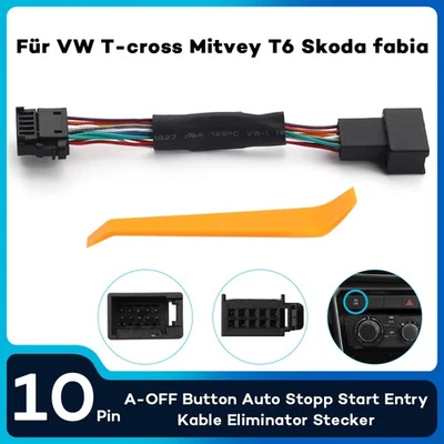 Sistema Start Stop cable cable de dispositivo enchufe para VW Skoda Fabia Multivan T6.1 T-ROC - Imagen 1 de 4
