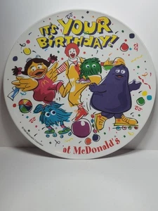 Ronald Mc Donald's Its Your Birthday Plate Multicolors Vintage 1995 9.5" b13 - Picture 1 of 4